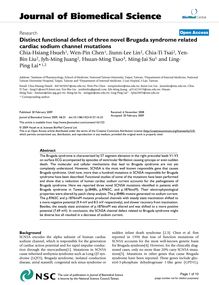 Distinct functional defect of three novel Brugada syndrome related cardiac sodium channel mutations