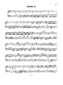 Partition No.4 en A minor, BWV 805, 4 Duettos, Bach, Johann Sebastian