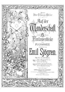 Partition complète, Paa Vandring, Op.15, Sjögren, Emil par Emil Sjögren