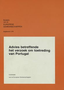 Advies betreffende het verzoek om toetreding van Portugal