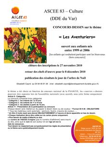 concours_2010 - ASCEE 83  Culture (DDE du Var)