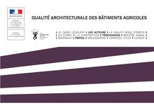 QUALITÉ ARCHITECTURALE DES BÂTIMENTS AGRICOLES