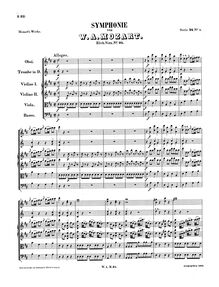 Partition complète, Symphony No.45, D major, Mozart, Wolfgang Amadeus par Wolfgang Amadeus Mozart