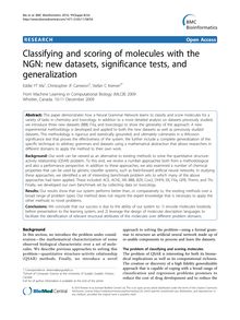 Classifying and scoring of molecules with the NGN: new datasets, significance tests, and generalization