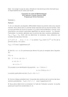 Corrige BTSOPTILU Mathematiques 2008