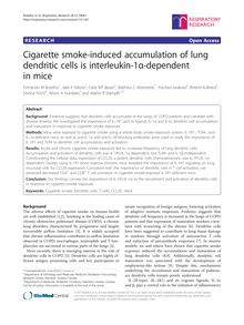 Cigarette smoke-induced accumulation of lung dendritic cells is interleukin-1α-dependent in mice