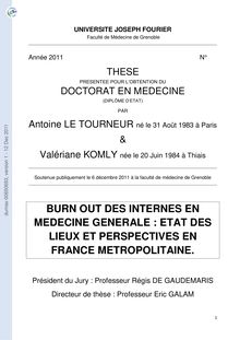 UNIVERSITE JOSEPH FOURIER Faculté de Médecine de Grenoble