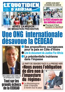 Le Quotidien d’Abidjan n°2952 - du mercredi 21 octobre 2020