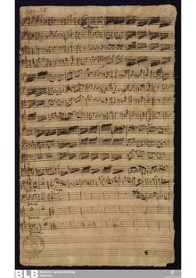 Partition complète, Sonata grossa en B-flat major, B♭ major, Molter, Johann Melchior