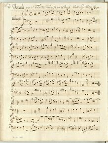 Partition complète, flûte Sonata en G major, G major, Ruge, Filippo