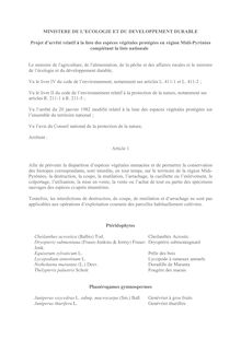MINISTERE DE L ECOLOGIE ET DU DEVELOPPEMENT DURABLE Projet d ...