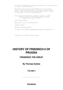 History of Friedrich II of Prussia — Volume 05
