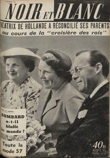 NOIR ET BLANC N° 600 du 01 septembre 1956