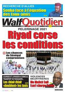 Walf  Quotidien n°8698 - du mardi 23 mars 2021
