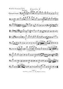 Partition basson 1, Non en multitudine, Graduale, Eybler, Joseph