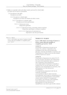 MOROCCO / MAROC Loi n° 2-00 relative aux droits d'auteur et droits ...