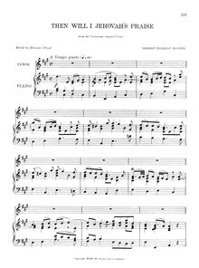 Partition complète, pour occasionnel Oratorio, Handel, George Frideric
