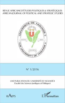 Revue africaine n° 1 / 2016 d études politiques & stratégiques