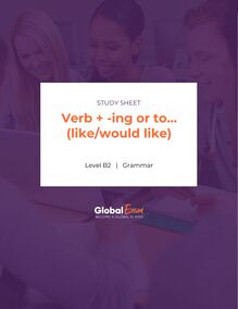 Verb + -ing or to… (like/would like)