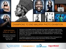 Champions to end malaria photo exhibition