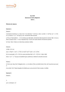 Bac 2019 : le corrigé de l épreuve de mathématiques pour les terminales S (obligatoire)