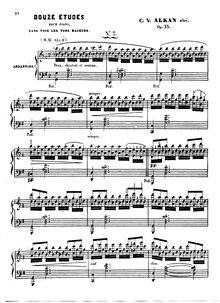 Partition Etude No.3 (G major), Douze Études dans tous les tons majeurs, Op.35