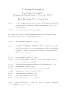 Programme projection de films allemands 10-11 1er semestre\374