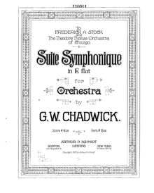 Partition complète,  Symphonique, E♭ major, Chadwick, George Whitefield
