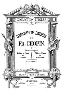 Partition de piano, Berceuse, D♭ major, Chopin, Frédéric