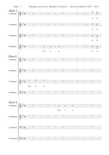 Partition complète, Sacrae symphoniae, Gabrieli, Giovanni par Giovanni Gabrieli
