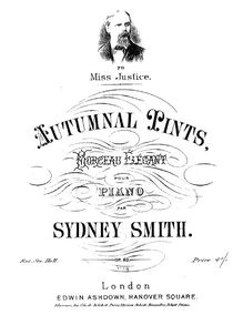 Partition complète, Autumnal Tints, Op.82, Morceau Elegant, Smith, Sydney