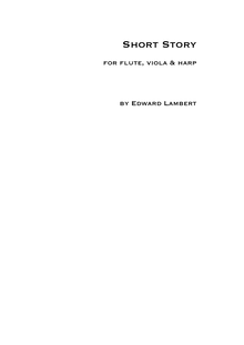 Partition viole de gambe, Short Story, Trio for flute, viola and harp