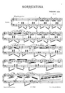 Partition complète, Sorrentina, Op.96, Lack, Théodore