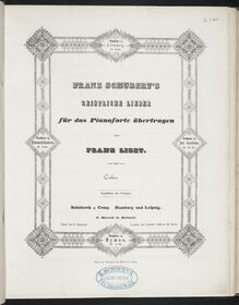 Partition Litanei (S.562/1), Collection of Liszt editions, Volume 5