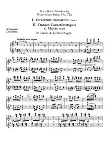 Partition Celesta, pour Nutcracker, Щелкунчик, Tchaikovsky, Pyotr