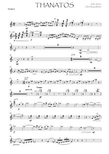 Partition cordes - Cuerdas, Tanathos poema sinfonico, Santos Carrión, Julián