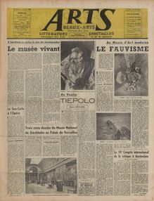 ARTS N° 318 du 06 juillet 1951