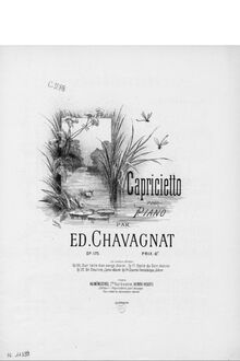 Partition complète, Capricietto, Op.175, D major, Chavagnat, Edouard
