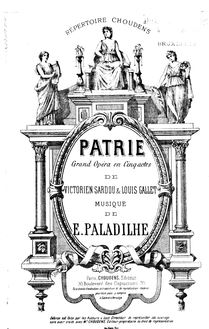 Partition Preliminaries - Act I - Act II (, partie 1), Patrie!, Grand opéra en cinq actes