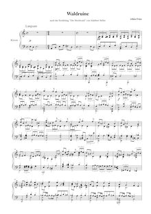 Partition complète, Stifteriana, Sieben Bilder für Violine und Klavier nach den sieben Kapiteln aus Adalbert Stifters Hochwald