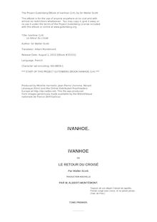 Ivanhoe (1/4) par Sir Walter Scott