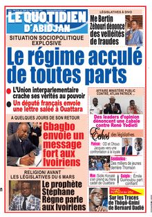 Le Quotidien d’Abidjan n°3044 - du jeudi 04 mars 2021