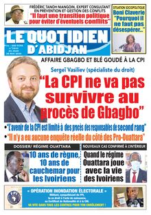 Le Quotidien d’Abidjan n°2850 – Du Jeudi 28 mai 2020