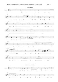 Partition ténor , partie [C3 clef], Missa sine nomine, F major (or modal...)