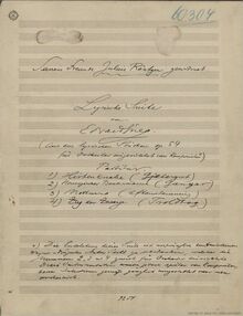 Partition complète, lyrique pièces, Op.54, Grieg, Edvard par Edvard Grieg
