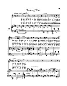 Partition complète (norvégien text), 4 chansons, Op.10