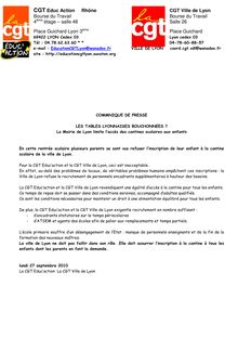 CGT Educ Action Rhône CGT Ville de Lyon Bourse du Travail Bourse ...