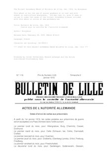 Bulletin de Lille, 1916
