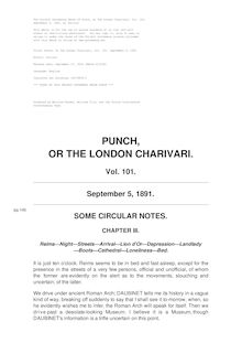Punch, or the London Charivari, Volume 101, September 5, 1891