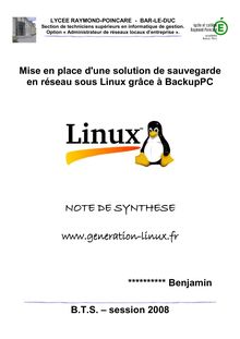 NOTE DE SYNTHESE www.generation-linux.fr